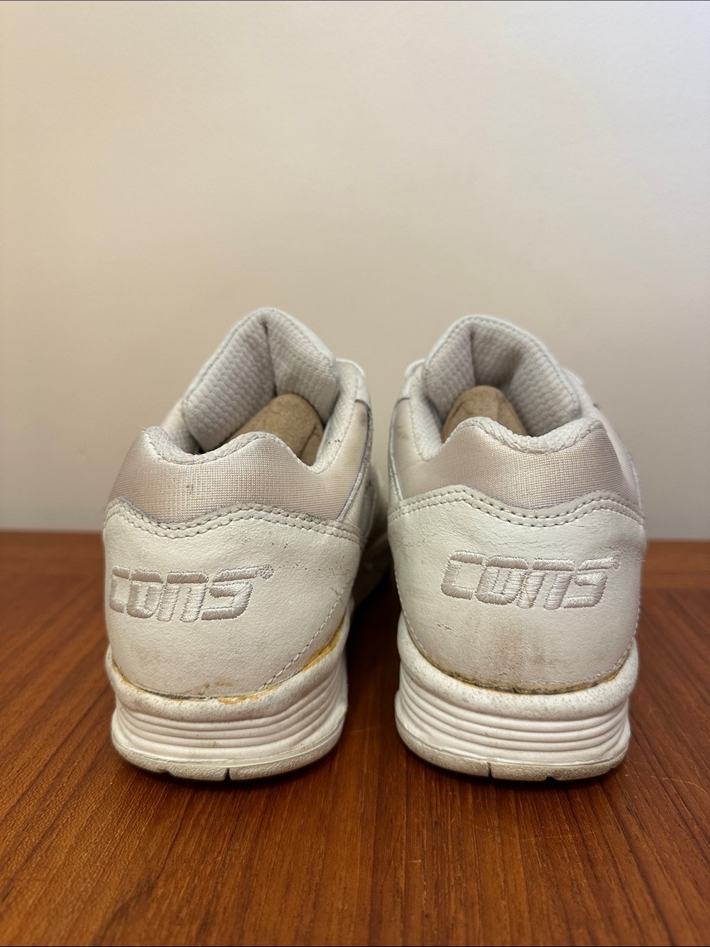 Vintage Converse Cons 5500 White Low-Top Leather Tennis Sneakers 6.5 w/ Box - Picture 6 of 8